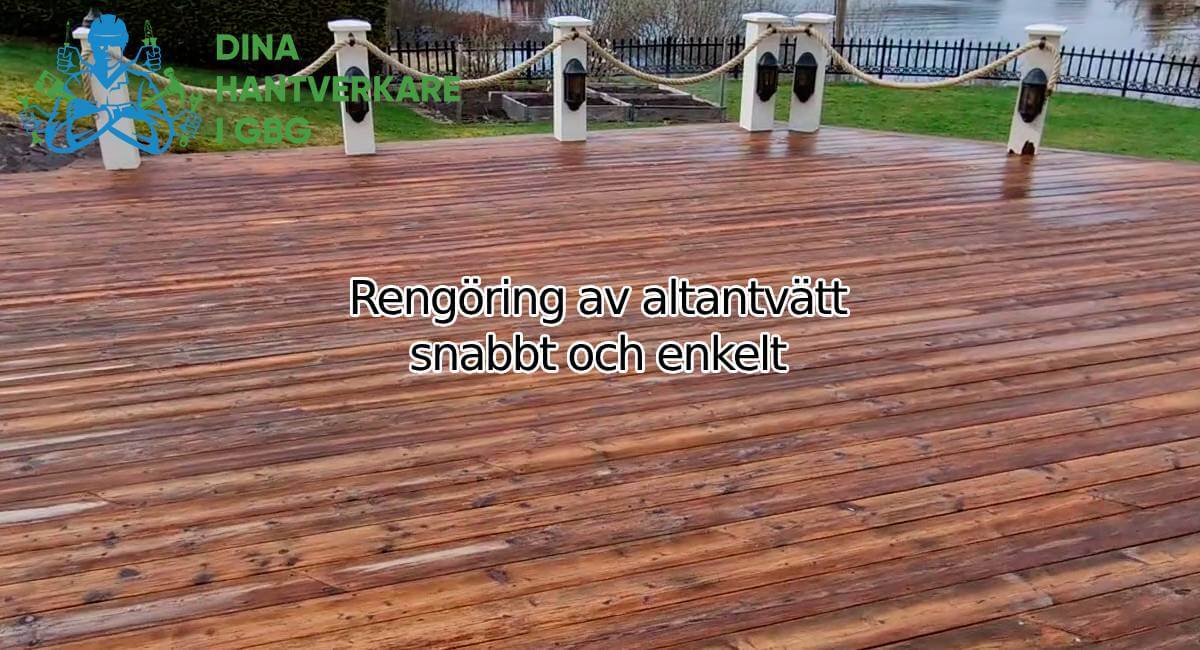 Rengöring av altantvätt snabbt och enkelt